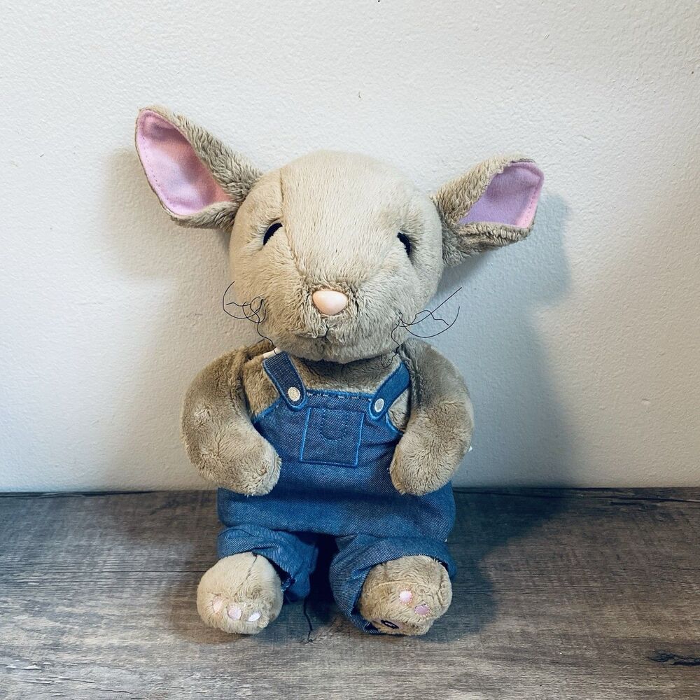 Zoobies 12" Plush Mouse with Cloth Book 1985  If You Give A Mouse A Cookie